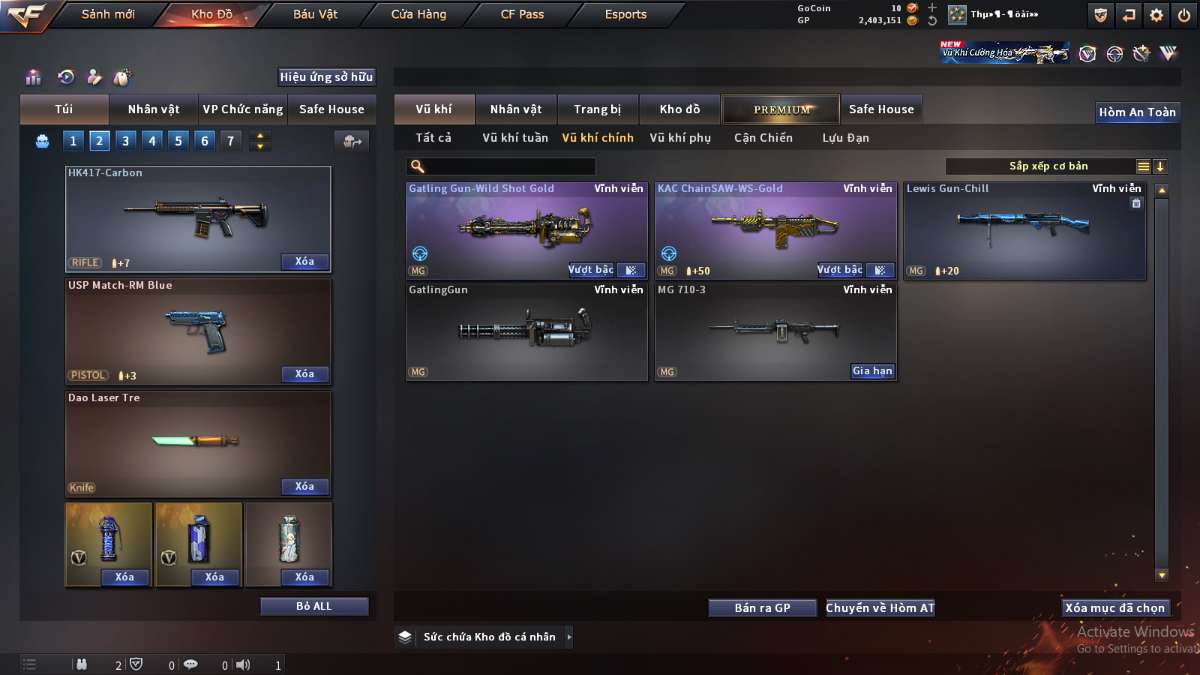 shop acc cf uy tin gia re